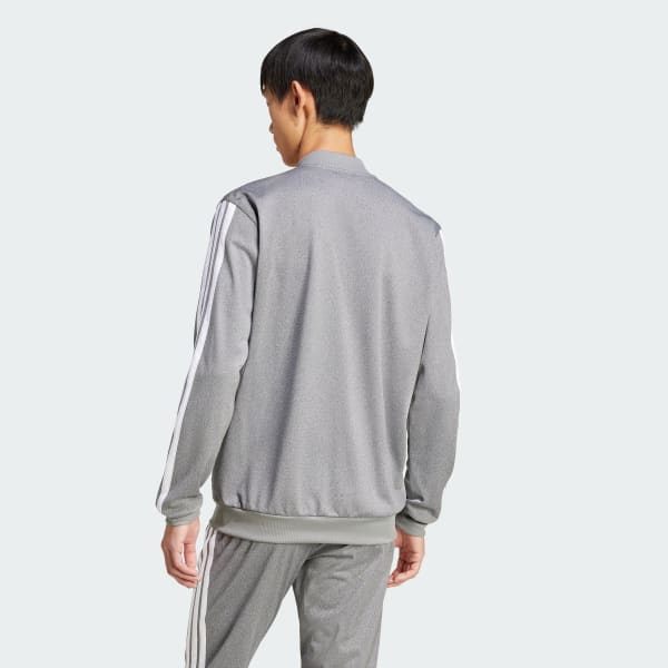 Czerń Tricot Regular-Fit Mélange Track Top