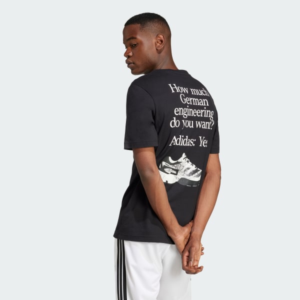 zwart German Engineering Graphic T-shirt