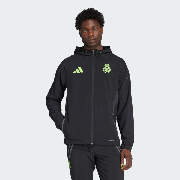 Noir Veste Real Madrid Tiro 25 Pro Vis Tech Travel
