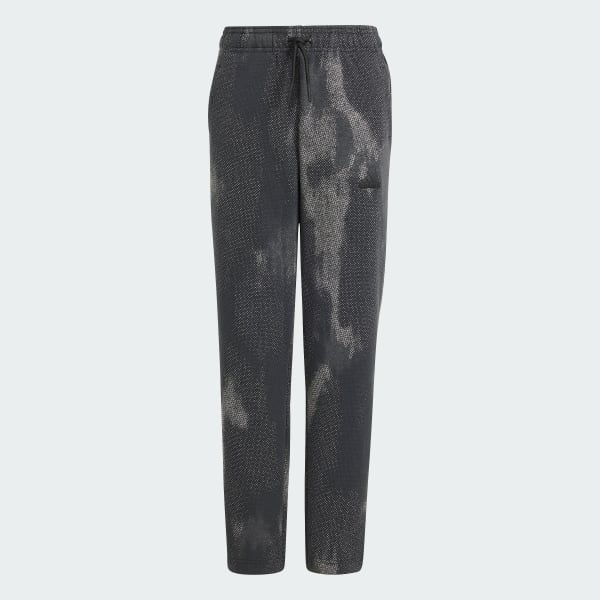 Negro Pantalón Future Icons Allover Print Largo Hasta El Tobillo para Niños