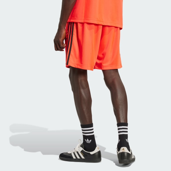 adidas Adicolor Jacquard Shorts - Red | Free Shipping with adiClub