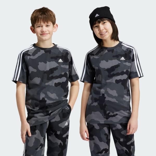 Grey Juniors Essentials Allover Printed T-shirt Kids