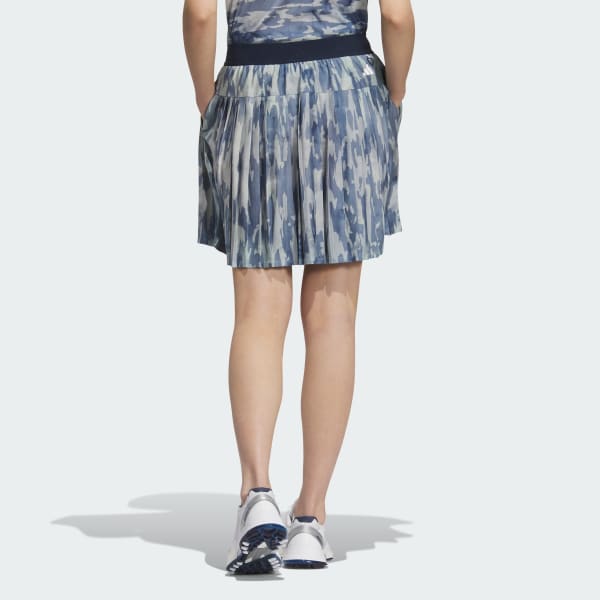 Blue Allover Print Skirt