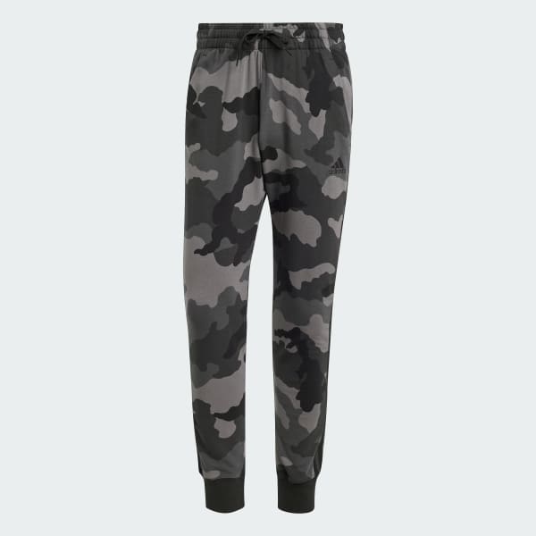 Black Seasonal Essentials Camouflage Joggers