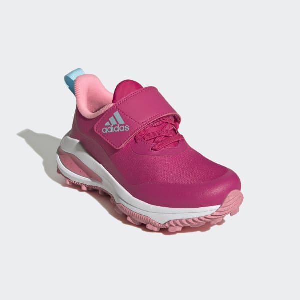 Pink FortaRun All-Terrain Cloudfoam Sport Running Elastic Lace and Top Strap Shoes