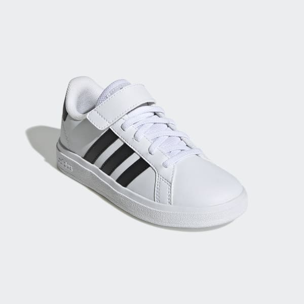 Weiss Grand Court Court Elastic Lace and Top Strap Schuh