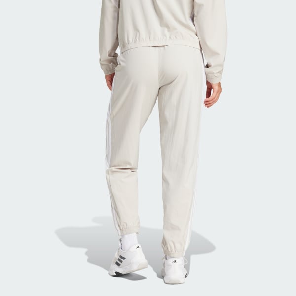 Beige Pantaloni Train Essentials 3-Stripes Woven