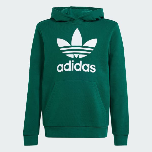 Adidas Trefoil Hoodie Kids Collegiate Green L