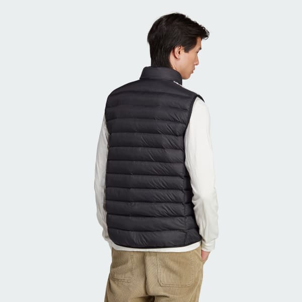 adidas Padded Stand-Up | Vest - Lifestyle | Black adidas US Men\'s Puffer Collar
