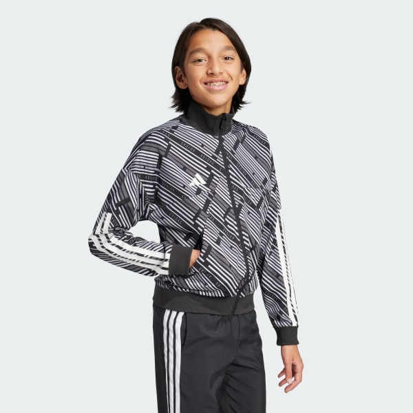 Negro Chamarra Deportiva Tiro Emerging Harmony Niños