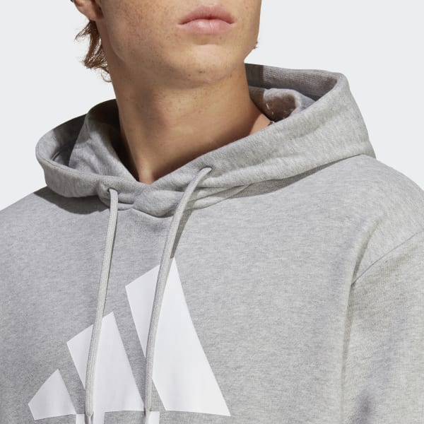 adidas Essentials French Terry Big Logo Hoodie - Grey | Men's Lifestyle adidas US