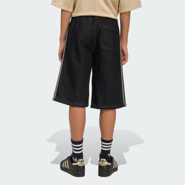 Negro PANTALÓN CORTO VAQUERO