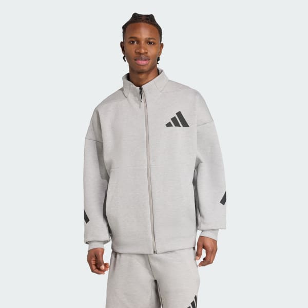 Grey adidas Z.N.E. Track Top