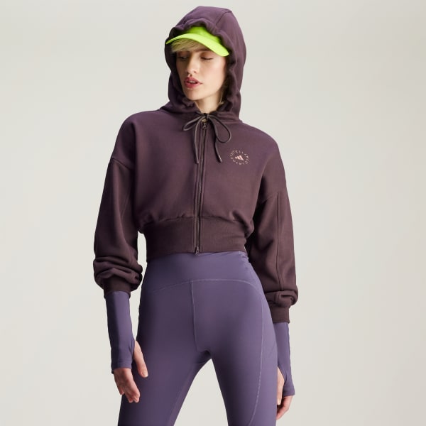 Felpa con cappuccio adidas by Stella McCartney Sportswear Cropped