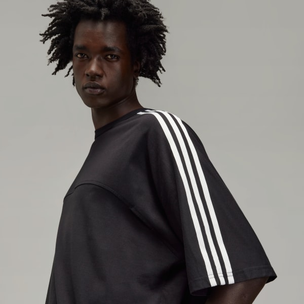 adidas Y-3 3-Stripes Short Sleeve Tee - Black | adidas Singapore