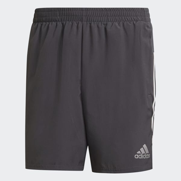 Grey Own The Run 3-Stripes Shorts