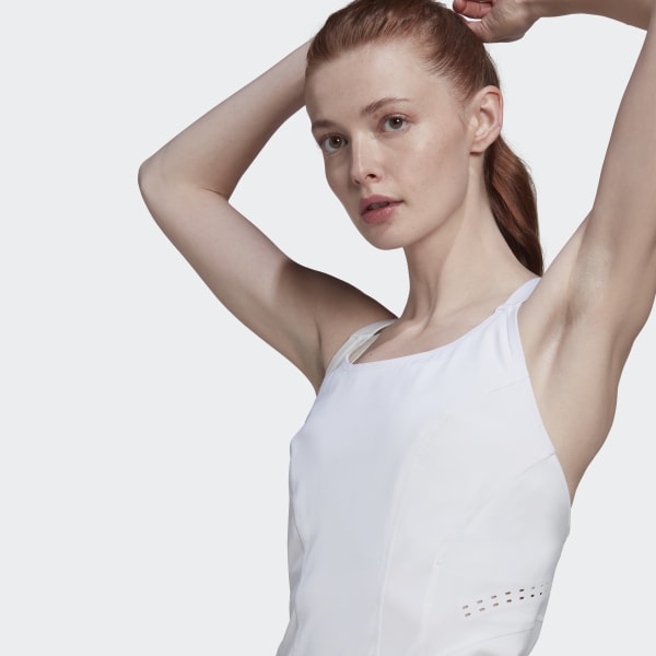 adidas Yoga Studio Wrapped Rib Tank Top Women - off white HP1970