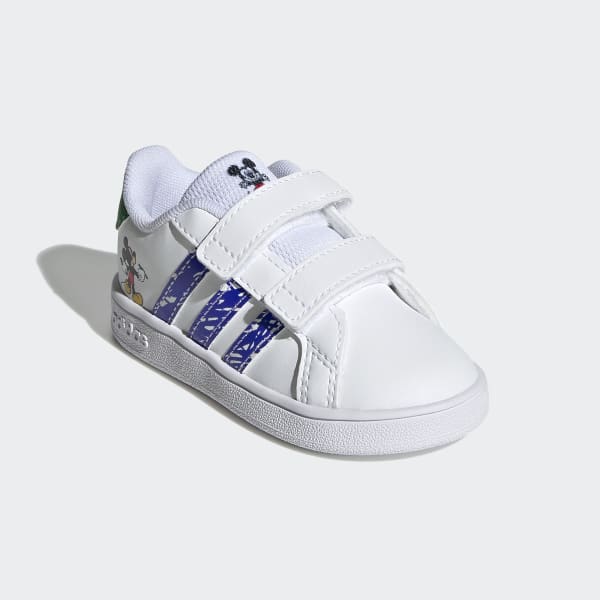 White adidas x Disney Minnie Mouse Grand Court Shoes LUQ45