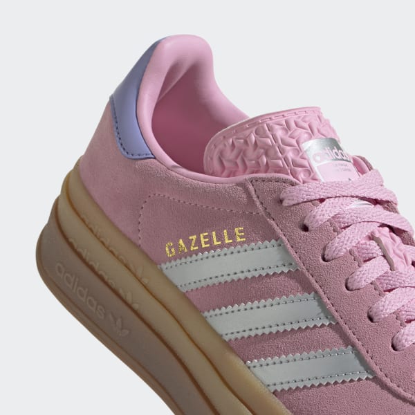 靴 adidas Women's Gazellebold PinkGlow 24.5 New Adidas Women's Gazelle Bold Shoes - Pink Glow / Victory