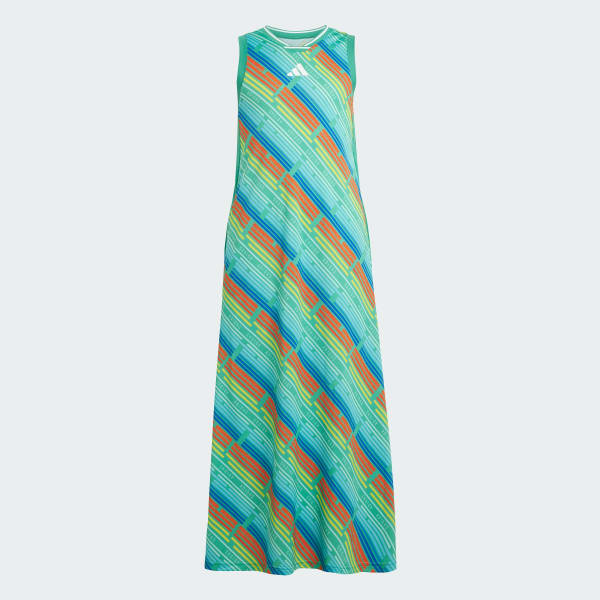 Green Emerging Harmony Long Dress Kids
