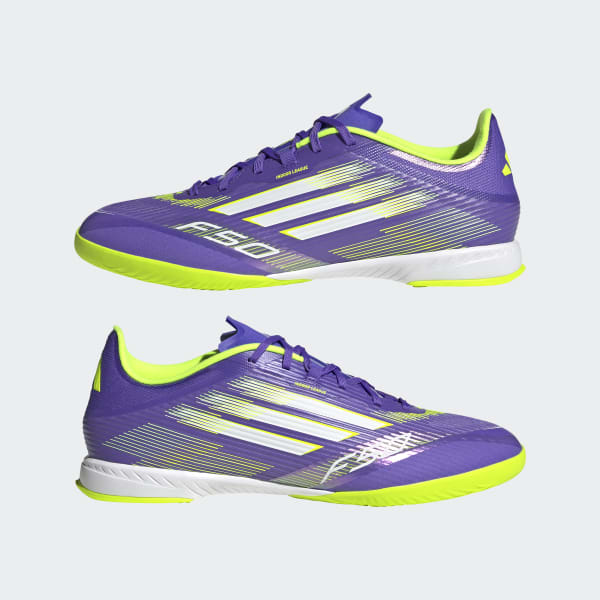 adidas F50 League Indoor Soccer Shoes - Purple | Free Shipping