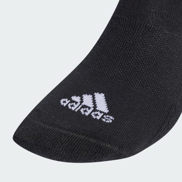 Svart 3-Stripes Cushioned Sportswear Low-Cut Sokker, 3 par