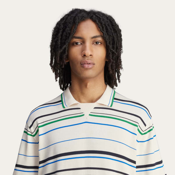 adidas Wales Bonner Knit Polo Shirt - White | Free Shipping