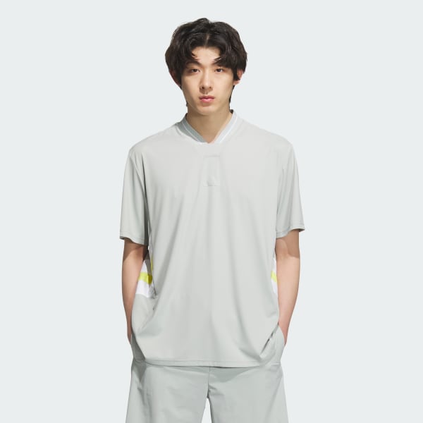 グレー 【ゴルフ】AEROREADY 半袖Vネックシャツ