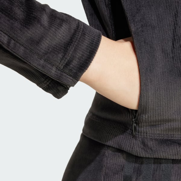 adidas Tiro Cut 3-Stripes Stretchy Velour Track Jacket