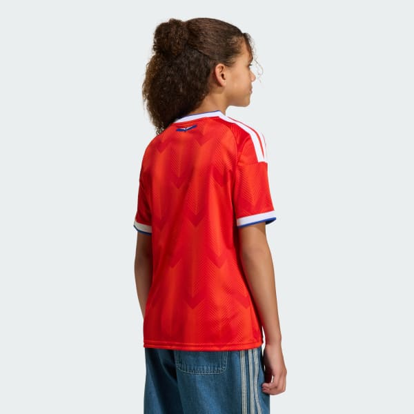 Vermelho Camisa i Chile 26 Infantil