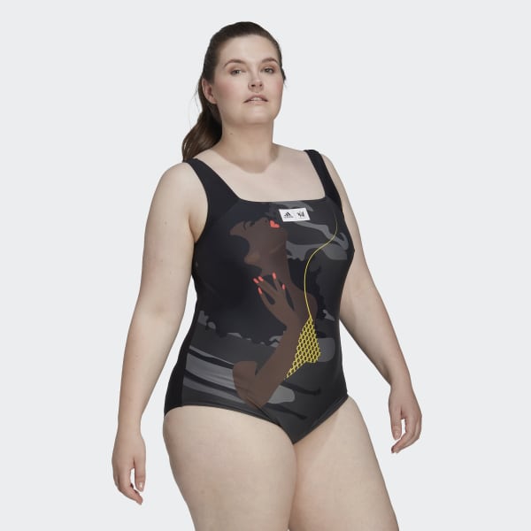Grey Thebe Magugu Swimsuit (Plus Size) ZL080