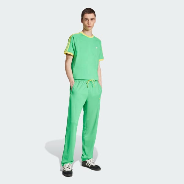 Vert Pantalon flare zip