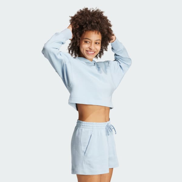 Bleu Sweat-shirt à capuche molleton 3 bandes ALL SZN