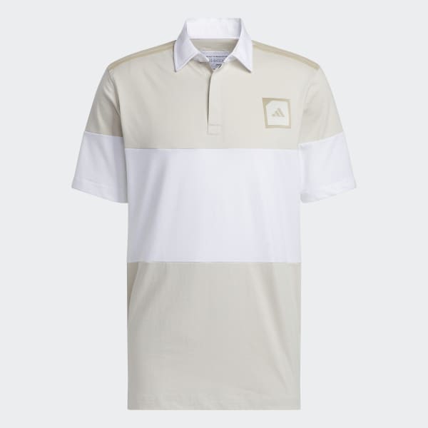 beige Adicross Block Golf Poloshirt