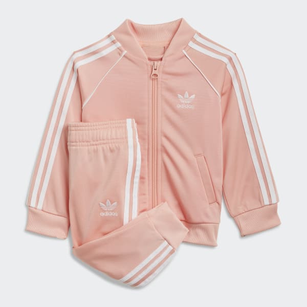 adidas pink sst tracksuit