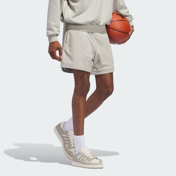 Beige Shorts Basketball Sueded