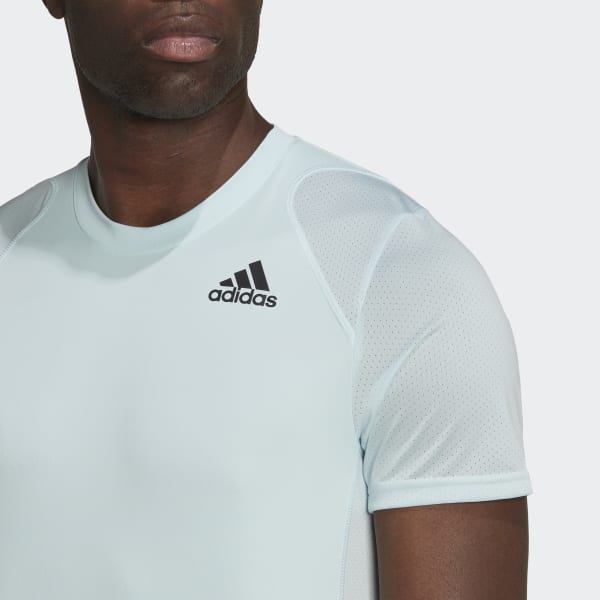 Blau Club Tennis 3-Streifen T-Shirt 22590