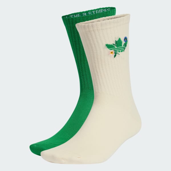 Flower Crew Socks 2 Pair Pack