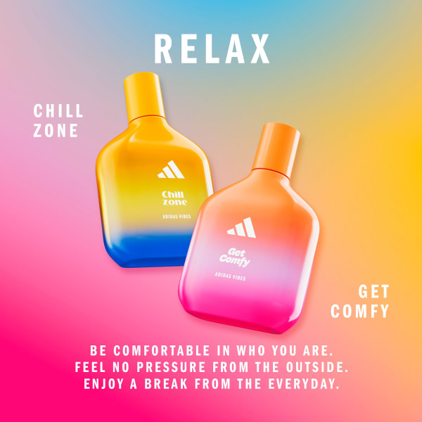 สีเบจ น้ำหอม adidas Vibes Get Comfy Eau de Parfum, 50ml (1.6oz)   