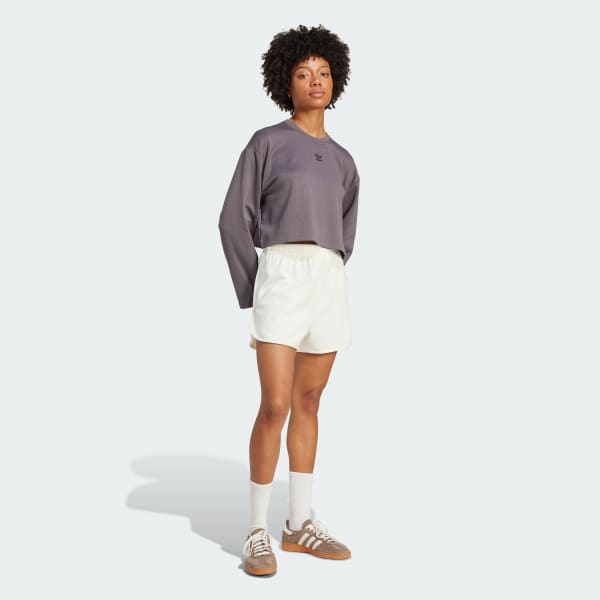 สีเทา เสื้อแขนยาว Essentials Winterized Wide Rib