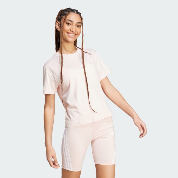 Pink Essentials Small Logo Tee