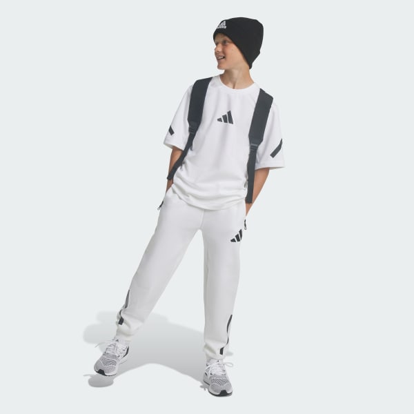 White adidas Z.N.E. Tee Kids