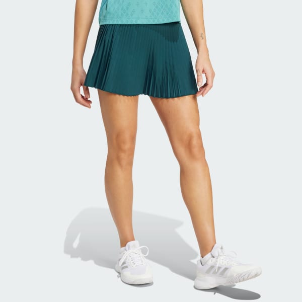 Gronn Tennis Pro Climacool Pleated Skjørt