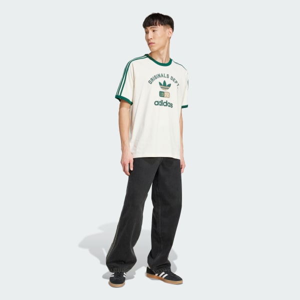 ★ adidas★ OG DEPT TEE KD6266 adidas 3-Stripes Originals Dept. Graphic Tee - White | Free
