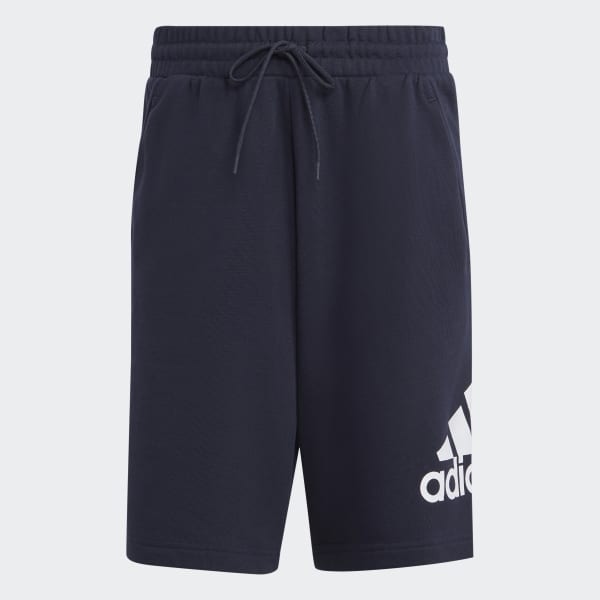 adidas Essentials Big Logo French Terry Shorts - Blue | Free Delivery ...