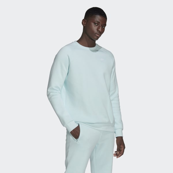 modrá Mikina Adicolor Essentials Trefoil Crewneck JKZ50