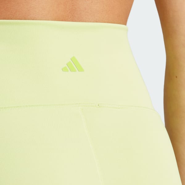 adidas Women's Yoga Studio Luxe 7/8 Tights, Silver Green, Large at   Women's Clothing store