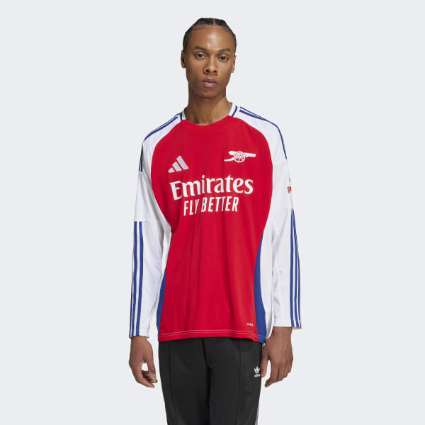 アディダス アーセナル 24/25 長袖ホームユニフォーム - レッド