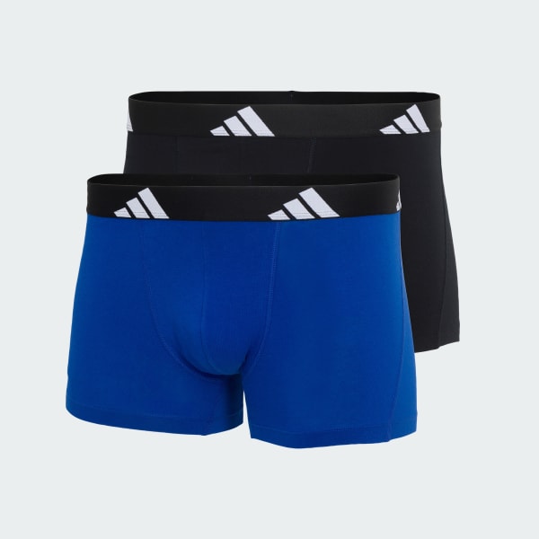 Black ACTIVE FLEX COTTON TRUNK 2 PACK UNDERWEAR