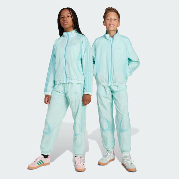 Turquoise Teamgeist Track Top Kids